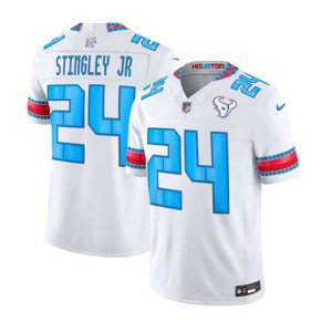 Houston Texans 24 Derek Stingley Jr. White 2026 Rivalries F.U.S.E. Vapor Limited Men Jersey