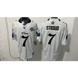Houston Texans 7 Stroud White F.U.S.E. Vapor Limited Men Jersey