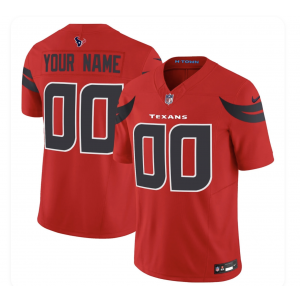 Houston Texans Blank Red Custom Made Jersey