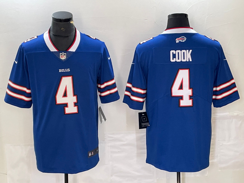 Nike Bills 4 James Cook Blue Vapor Untouchable Limited Men Jersey