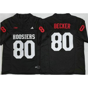 Indiana Hoosiers 80 Charlie Becker Black 2026 F.U.S.E. Vapor Limited Men Jersey