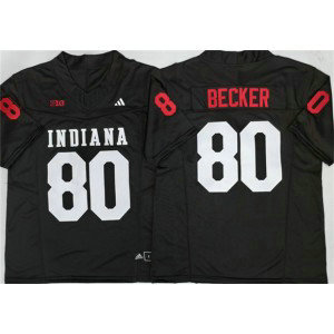 Indiana Hoosiers 80 Charlie Becker Black F.U.S.E. Vapor Limited Men Jersey