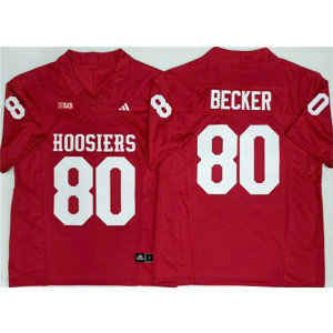 Indiana Hoosiers 80 Charlie Becker Red F.U.S.E. Vapor Limited Men Jersey (2)