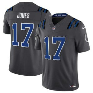 Indianapolis Colts 17 Daniel Jones Dark Gray 2026 Rivalries F.U.S.E. Vapor Limited Men Jersey