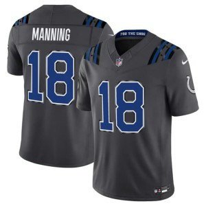Indianapolis Colts 18 Peyton Manning Dark Gray 2026 Rivalries F.U.S.E. Vapor Limited Men Jersey