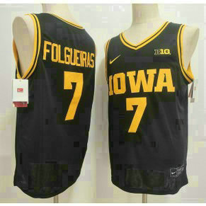 Iowa Hawkeyes 7 Alvaro Folgueiras Black Vapor Limited Men Jersey