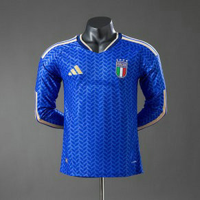 Italy 2026 Home Player Version Slim Fit(Run Smaller) Version Long-Sleeve Jersey Jersey S-4XL