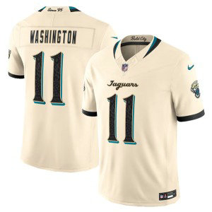 Jacksonville Jaguars 11 Parker Washington Cream 2026 Rivalries F.U.S.E. Vapor Limited Men Jersey