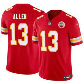 Kansas City Chiefs 13 Cyrus Allen Red 2026 Draft F.U.S.E. Vapor Limited Men Jersey