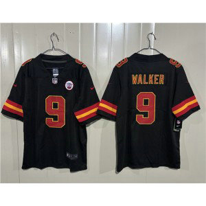 Kansas City Chiefs 9 Kenneth Walker III Black Vapor Limited Men Jersey