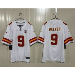 Kansas City Chiefs 9 Kenneth Walker III White Vapor Limited Men Jersey