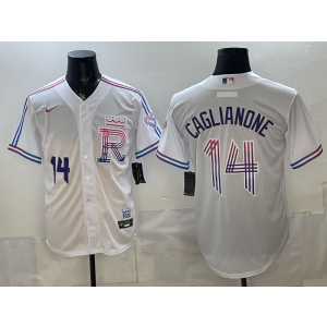 Kansas City Royals 14 Caglianone White 2026 City Connect Cool Base Men Jersey