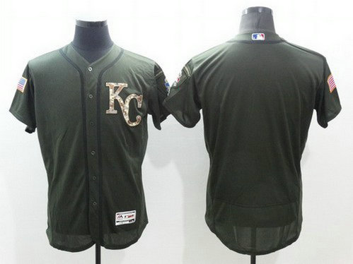 Kansas City Royals Blank Green Salute To Service 2016 Flexbase Majestic Baseball Jersey Kansas City Royals Blank Green Salute To Service 2016 Flexbase Majestic Baseball Jersey