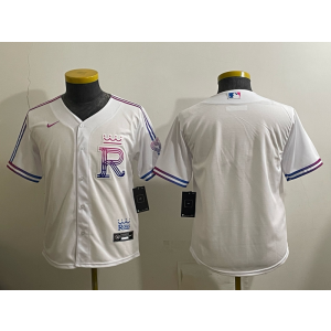 Kansas City Royals Blank White 2026 City Connect Cool Base Youth Jersey