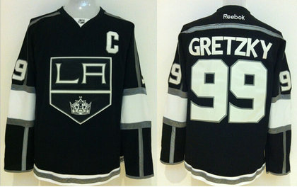 Kings 99 Wayne Gretzky Black Reebok Jersey