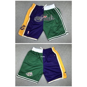 Lakers And Celtics Team 2008 NBA Finals Logo Shorts
