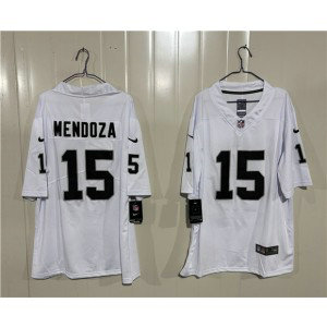 Las Vegas Raiders 15 Fernando Mendoza White Vapor Limited Men Jersey