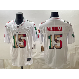 Las Vegas Raiders 15 Mendoza White Mexico Vapor Limited Men Jersey
