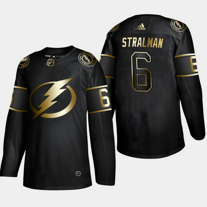 Lightning 6 Anton Stralman Black Gold Adidas Jersey Lightning 6 Anton Stralman Black Gold Adidas Jersey