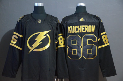 Lightning 86 Nikita Kucherov Black Gold Adidas Jersey Lightning 86 Nikita Kucherov Black Gold Adidas Jersey