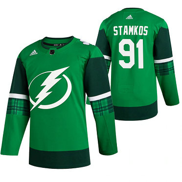 Lightning 91 Steven Stamkos Green 2020 Adidas Jersey Lightning 91 Steven Stamkos Green 2020 Adidas Jersey