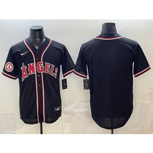 Los Angeles Angels Blank Black New Cool Base Men Jersey