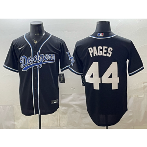 Los Angeles Dodgers 44 Pages Black Cool Base Men Jersey Los Angeles Dodgers 44 Pages Black Cool Base Men Jersey