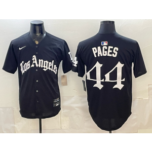 Los Angeles Dodgers 44 Pages Black Gothic Cool Base Men Jersey Los Angeles Dodgers 44 Pages Black Gothic Cool Base Men Jersey