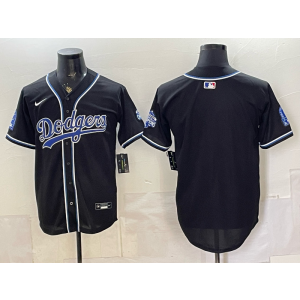 Los Angeles Dodgers Black Champion Cool Base Men Jersey