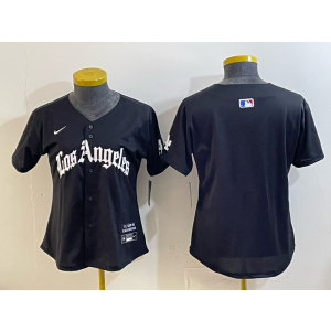 Los Angeles Dodgers Blank Black Cool Base Youth Jersey Los Angeles Dodgers Blank Black Cool Base Youth Jersey