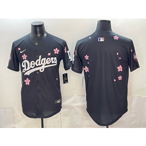 Los Angeles Dodgers Blank Black Tokyo World Series Cool Base Men Jersey Los Angeles Dodgers Blank Black Tokyo World Series Cool Base Men Jersey