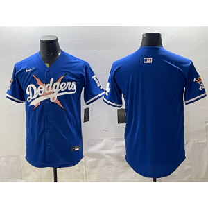 Los Angeles Dodgers Blank New Blue Cool Base Men Jersey
