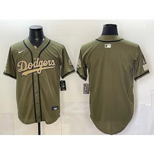 Los Angeles Dodgers Blank Salute to Service Cool Base Men Jersey 1