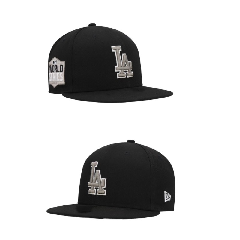 Los Angeles Dodgers black caps tx