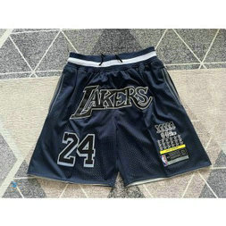 Los Angeles Lakers 24 Kobe Navy Shorts