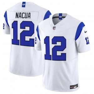 Los Angeles Rams 12 Puka Nacua White 2026 F.U.S.E. Vapor Limited Men Jersey