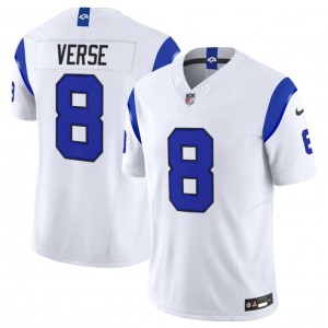 Los Angeles Rams 8 Jared Verse White 2026 F.U.S.E. Vapor Limited Men Jersey