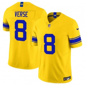 Los Angeles Rams 8 Jared Verse Yellow 2026 F.U.S.E. Vapor Limited Men Jersey