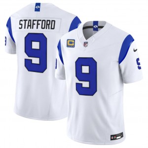 Los Angeles Rams 9 Matthew Stafford White 2026 F.U.S.E. Vapor Limited Men Jersey with 4- Star C Patch
