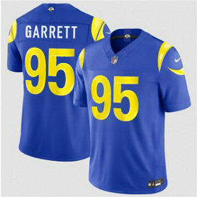 Los Angeles Rams 95 Garrett Blue F.U.S.E. Vapor Limited Men Jersey