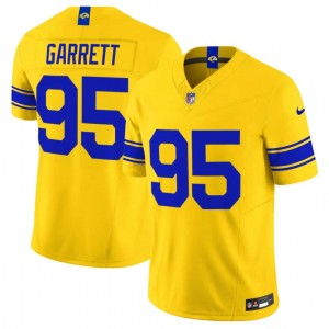 Los Angeles Rams 95 Myles Garrett Yellow 2026 F.U.S.E. Vapor Limited Men Jersey