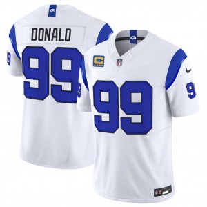 Los Angeles Rams 99 Aaron Donald White 2026 F.U.S.E. Vapor Limited Men Jersey with 4- Star C Patch