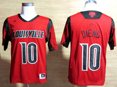 Louisville Cardinals #10 Gorgui Dieng March Madness Red Jersey