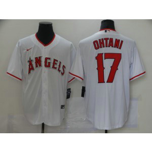 MLB Angels 17 Shohei Ohtani White Nike Cool Base Men Jersey