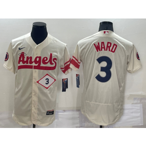 MLB Angels 3 Taylor Ward Cream 2021 City Connect Flexbase Men Jersey