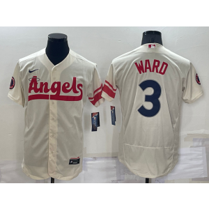 MLB Angels 3 Taylor Ward Cream 2021 City Connect Nike Flexbase Men Jersey
