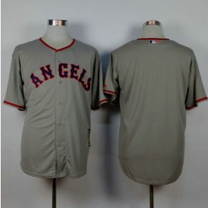 MLB Angels Blank Grey 1965 Turn Back The Clock Men Jersey