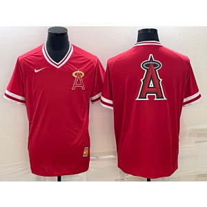 MLB Angels Blank Red Baseball Logo Nike Men Jersey