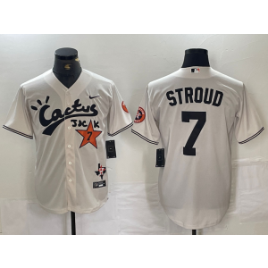 MLB Astors 7 Stroud Cream Nike Cool Base Men Jersey