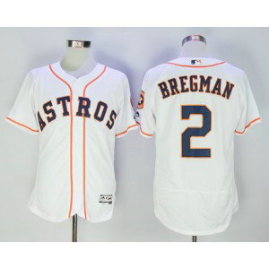 MLB Astros 2 Alex Bregman White Flexbase Men Jersey